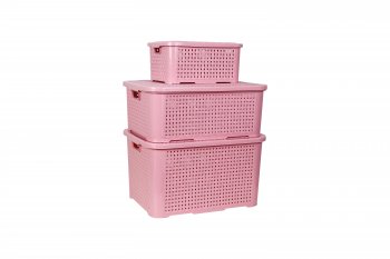 Kit PMG Rattan Rosa 3L, 10L e 18L