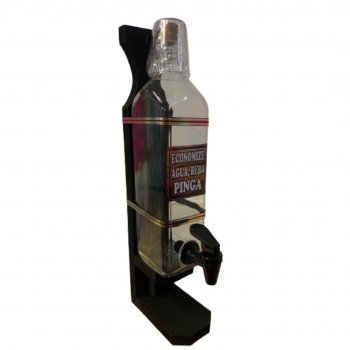 Pingometro Rustico Porta Cachaça Dosador  Artesanal Parede Adega Decorativo 1 Litro