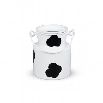 KIT 10 Leiteiras de Alumínio com Mancha Vaca 1L