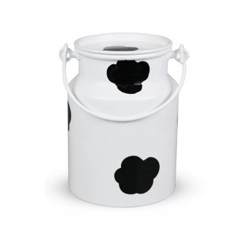 KIT 10 Leiteiras de Alumínio com Mancha Vaca 2 Litros