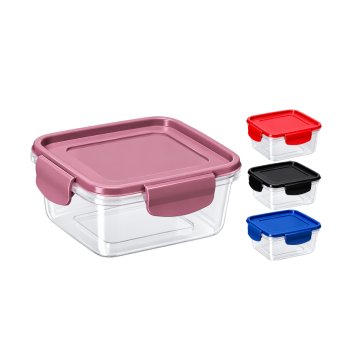 Pote Quadrado Safety Click 1,2 Litros Cor Sortida